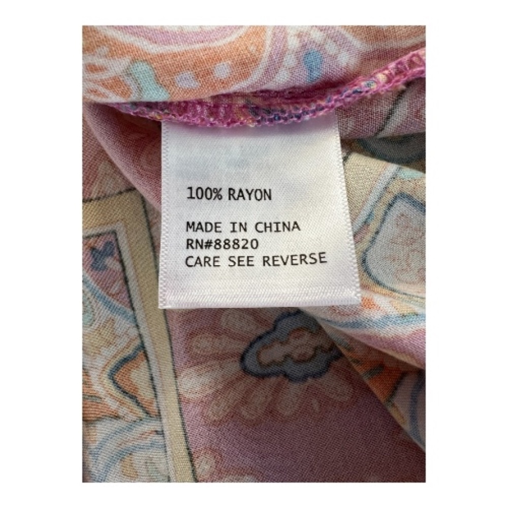 EUC Rachel Zoe women’s sleeveless paisley halter top | size L - Picture 8 of 9
